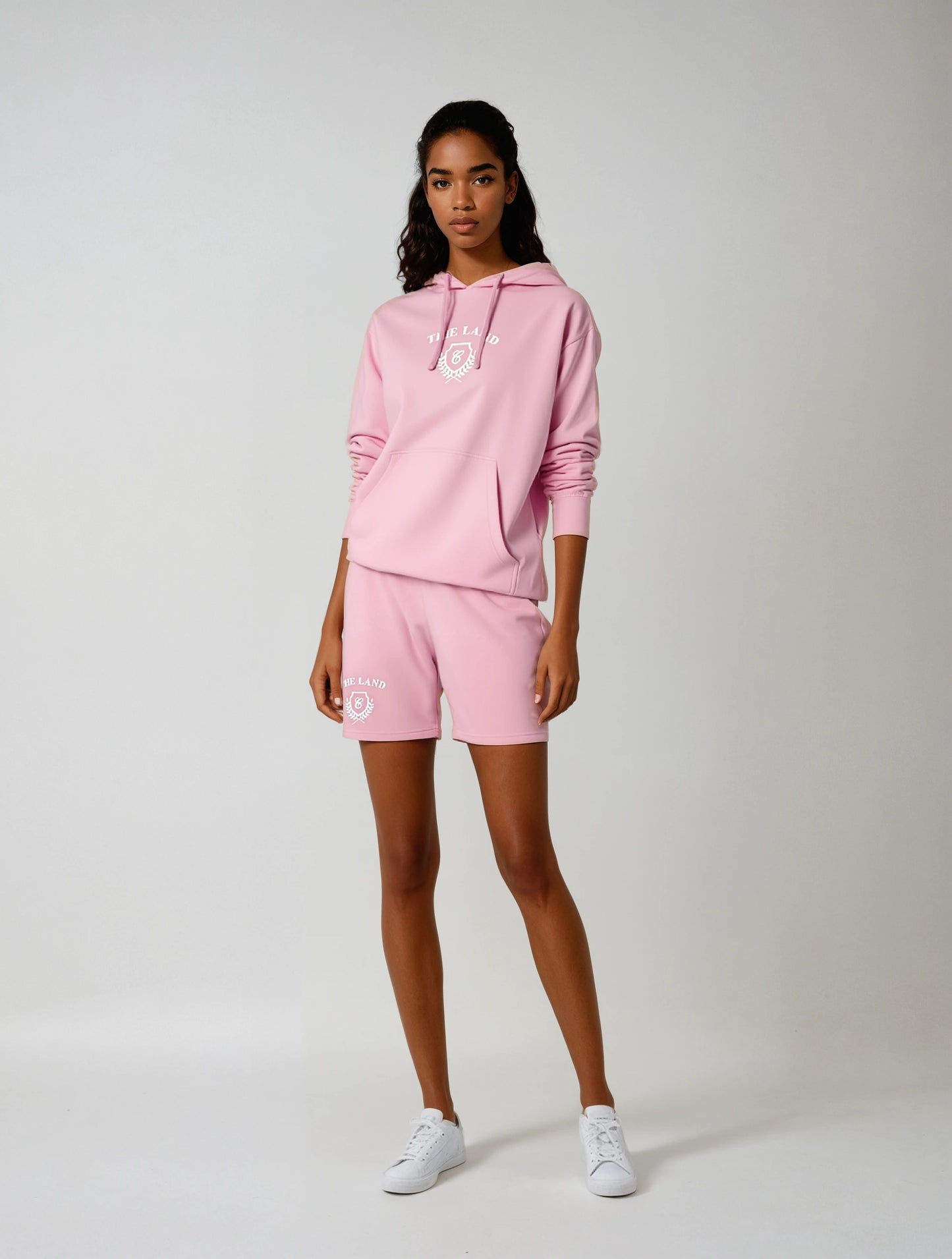 The Land University Hoodie - Baby Pink