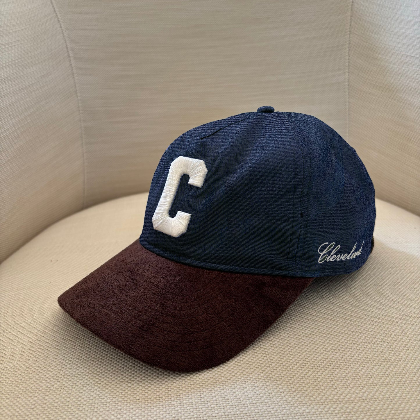 Cleveland "C" Hat with Suede Bill