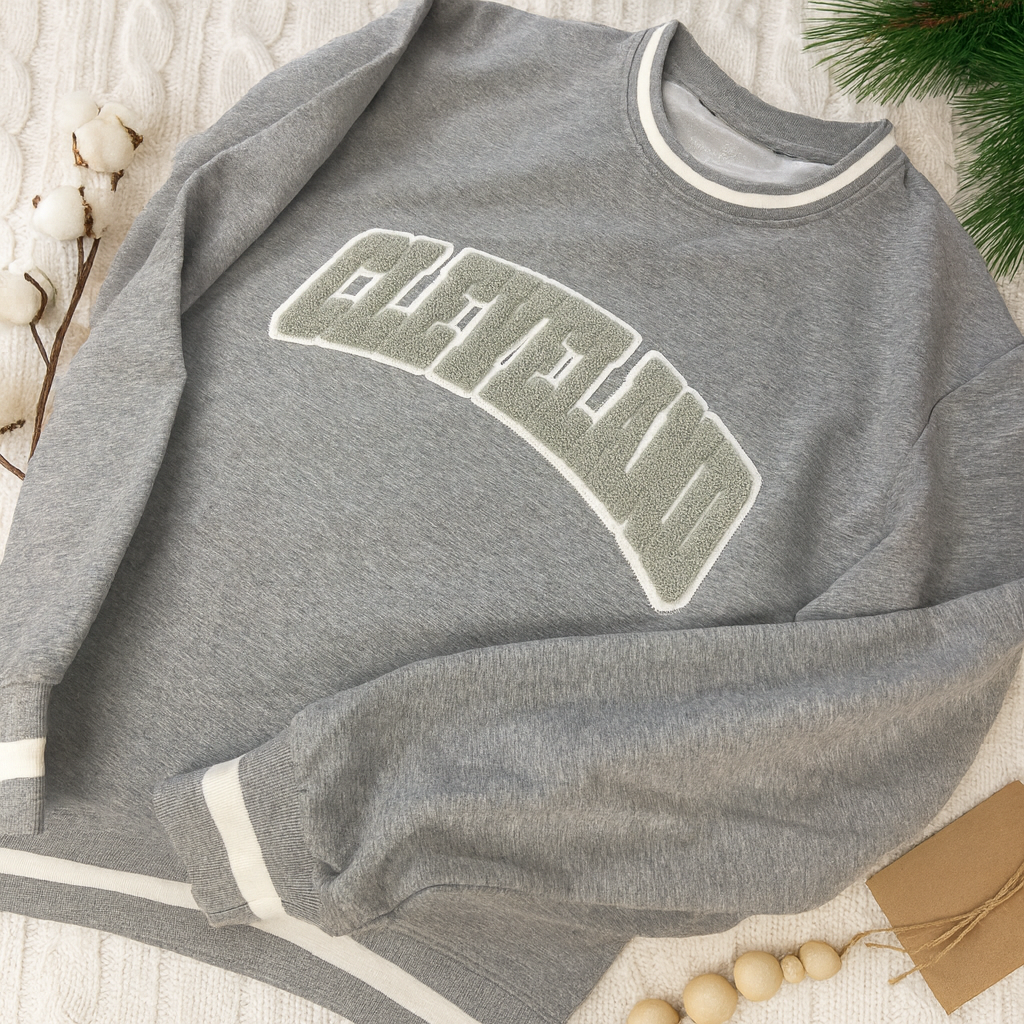 Cleveland Chenille Striped Sweatshirt