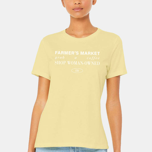Farmer's Market Women's T-shirt - Butter Yellow