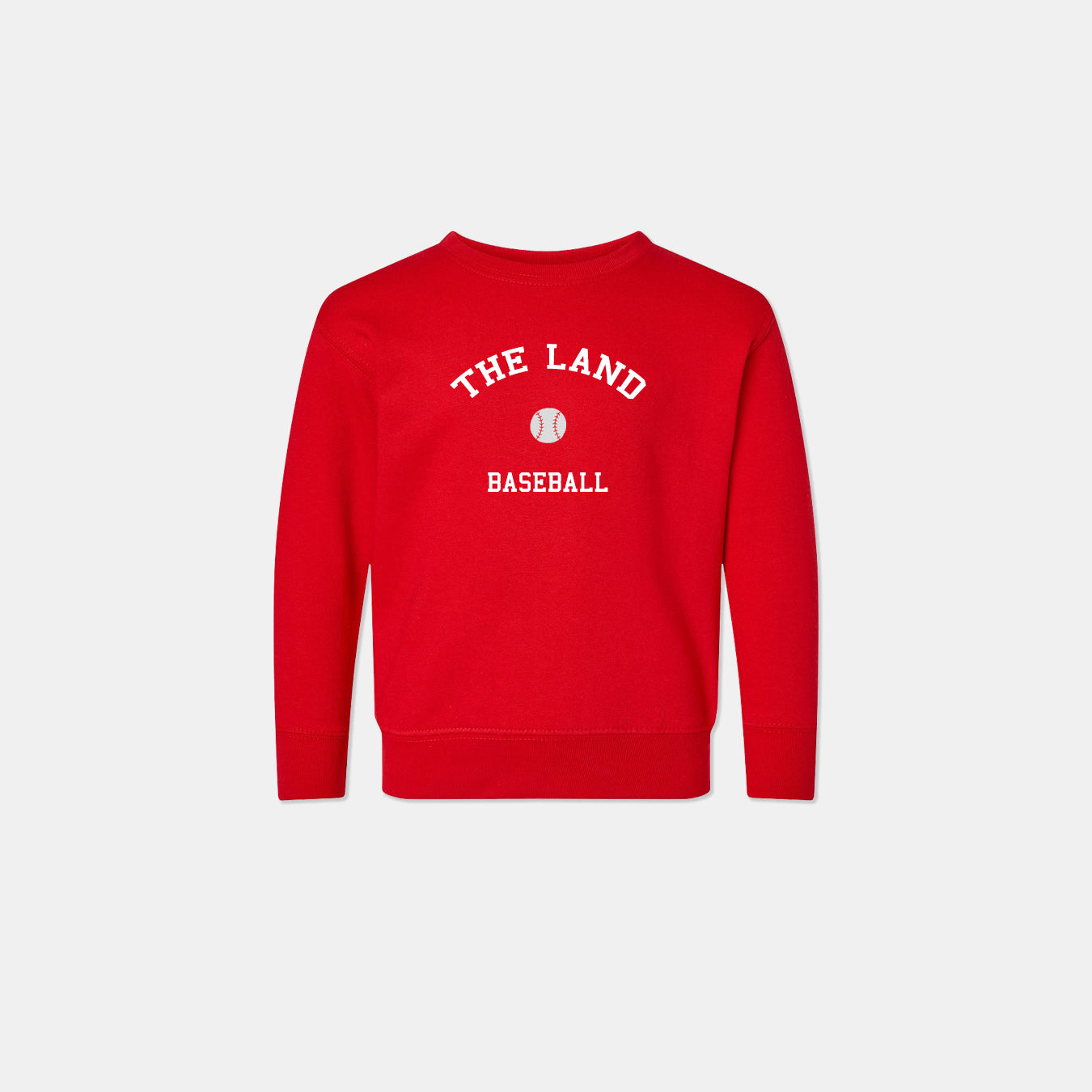 The Land Baseball Crewneck - Red (Kids)