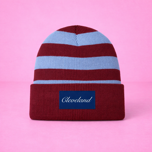 Cleveland Striped Beanie