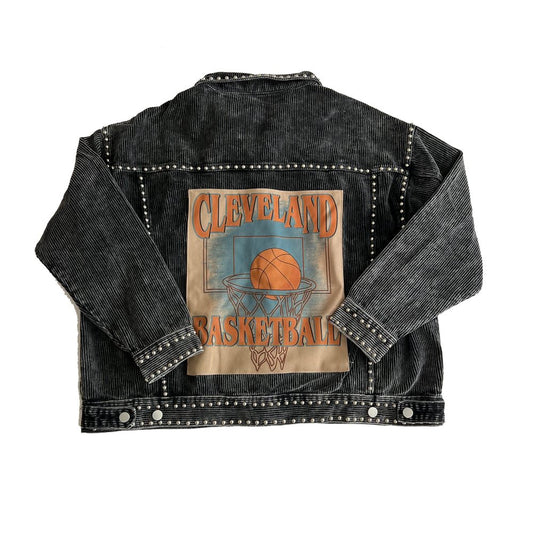 OOAK - 70s Basketball Studded Corduroy Jacket