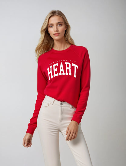 Cleveland Has HEART Crewneck - Red (Benefiting The American Heart Association)