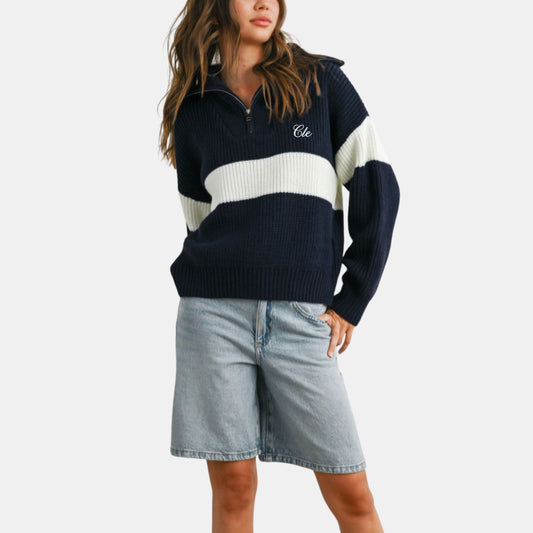 Cle Quarter Zip Sweater