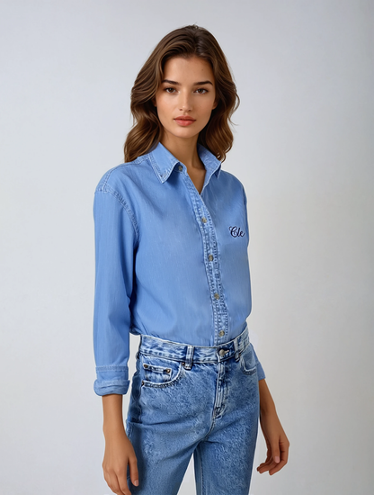 Cle Denim Button-Down Shirt
