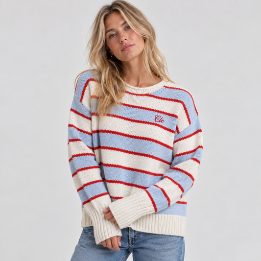 Cle Striped Rollneck Sweater