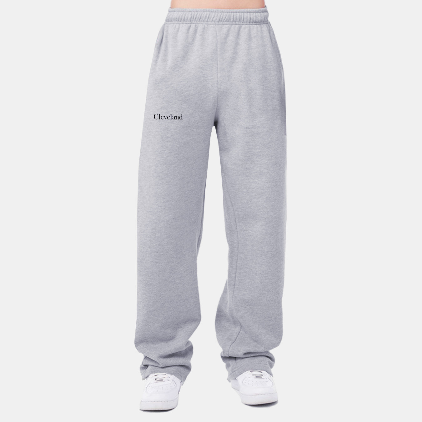 Essential Cleveland 2.0 Wide Leg Sweatpants - Heather Gray