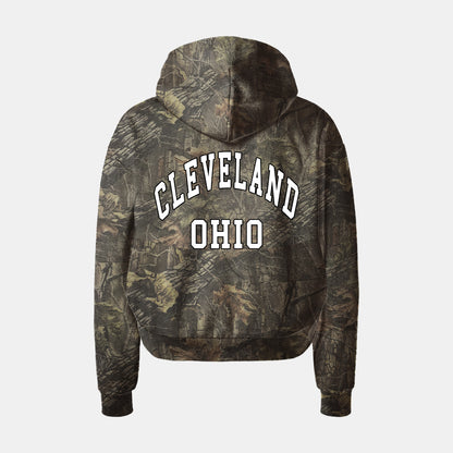 Cleveland Ohio Oversized Camo Hoodie