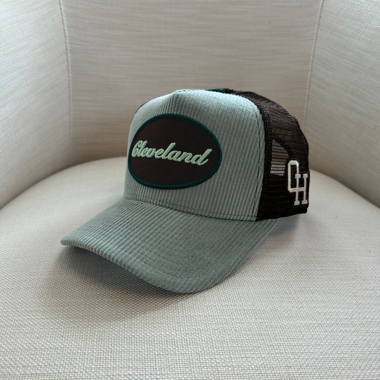 Cleveland Corduroy/Mesh Trucker Hat