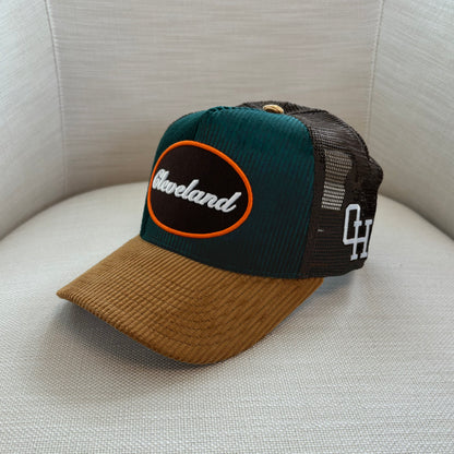 Cleveland Corduroy/Mesh Trucker Hat