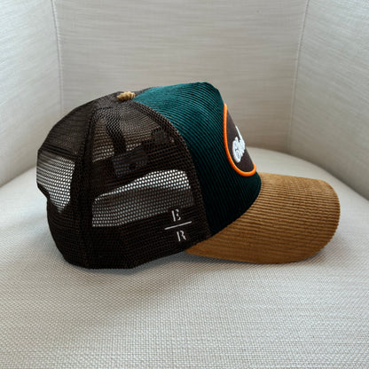 Cleveland Corduroy/Mesh Trucker Hat