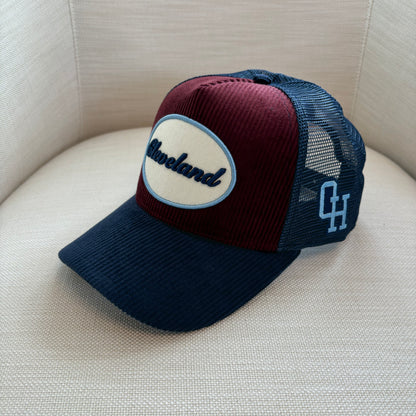 Cleveland Corduroy/Mesh Trucker Hat