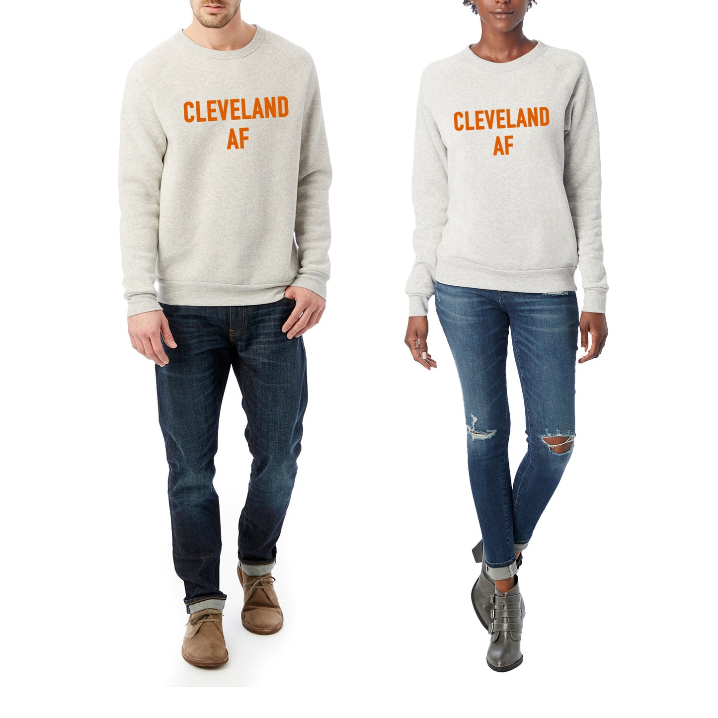 Cleveland AF Crewneck Sweatshirt - Oatmeal Colored