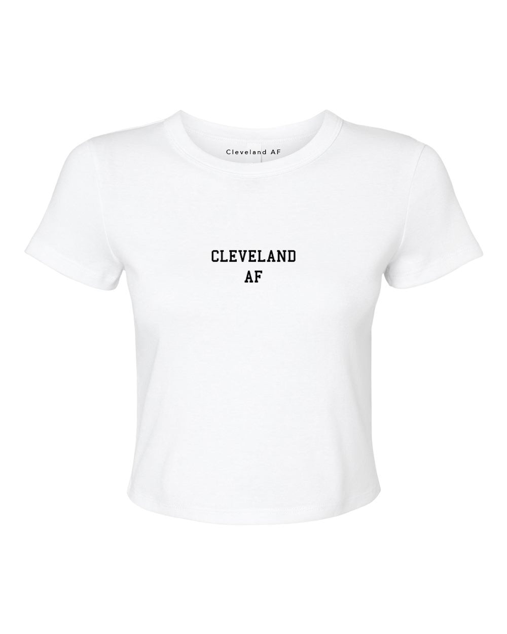 Cleveland AF Embroidered Cropped T-shirt