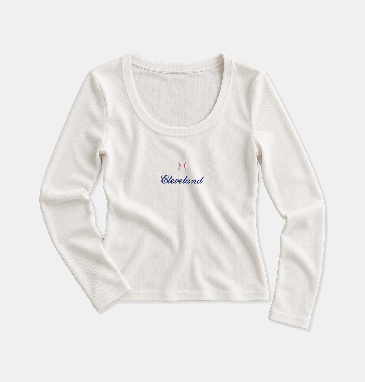 Cleveland Seventh Inning Scoopneck Long Sleeve