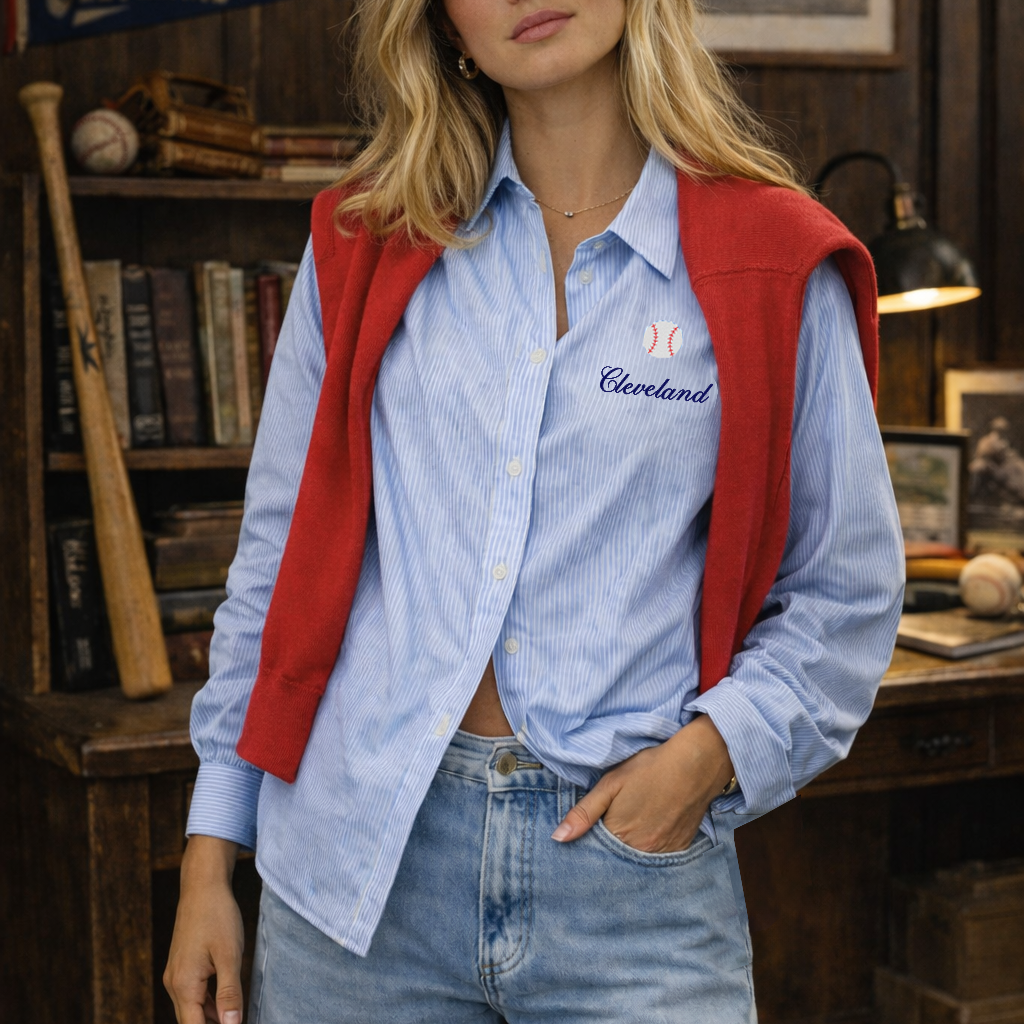 Cleveland Baseball Button-Down