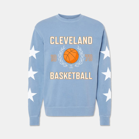 Cleveland Basketball Est. 1970 Crewneck Sweatshirt with Stars