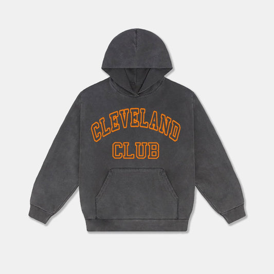 Cleveland Club Heavy Fleece Hoodie - Vintage Black