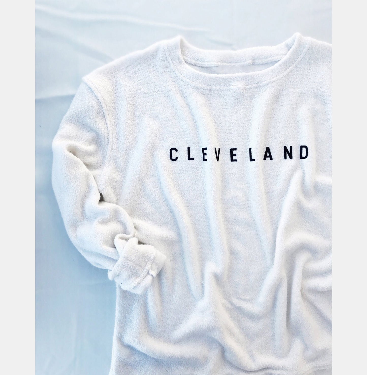 CLEVELAND Cozy Crewneck Sweater - Oatmeal Colored