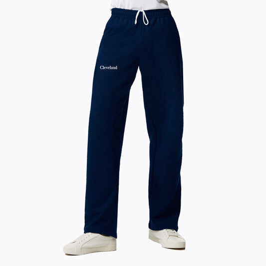 Essential Cleveland 2.0 Wide Leg Sweatpants - Navy