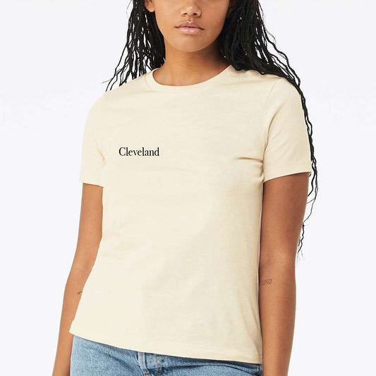 Essential Cleveland 2.0 Women's Relaxed T-shirt - Ivory