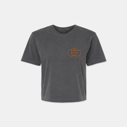Cleveland Football Cropped T-shirt - Dark Gray