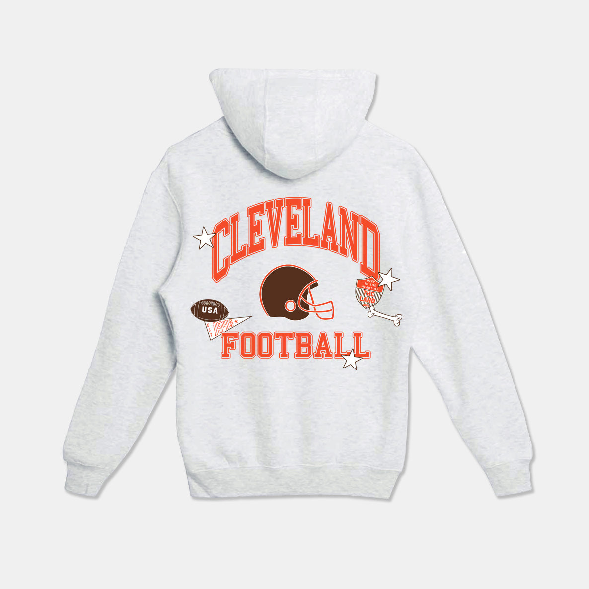 Cleveland Varsity Hoodie - Ash Gray