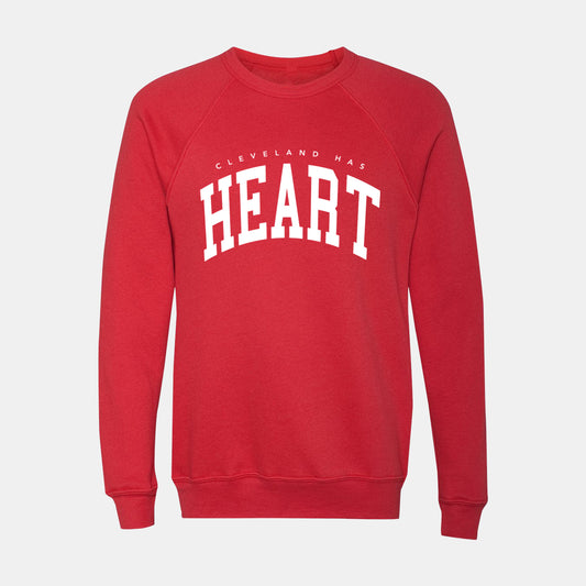 Cleveland Has HEART Crewneck - Red (Benefiting The American Heart Association)