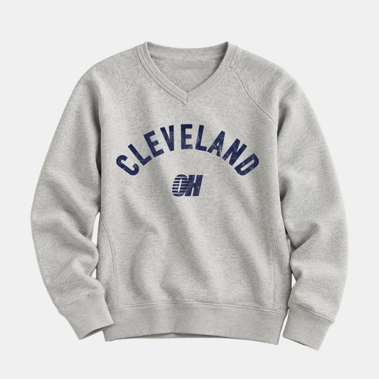 Cleveland Throwback V-Neck Sweatshirt