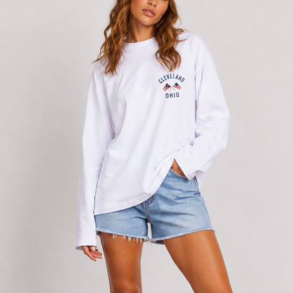 Cleveland Ohio Regatta Oversized Long Sleeve Tee