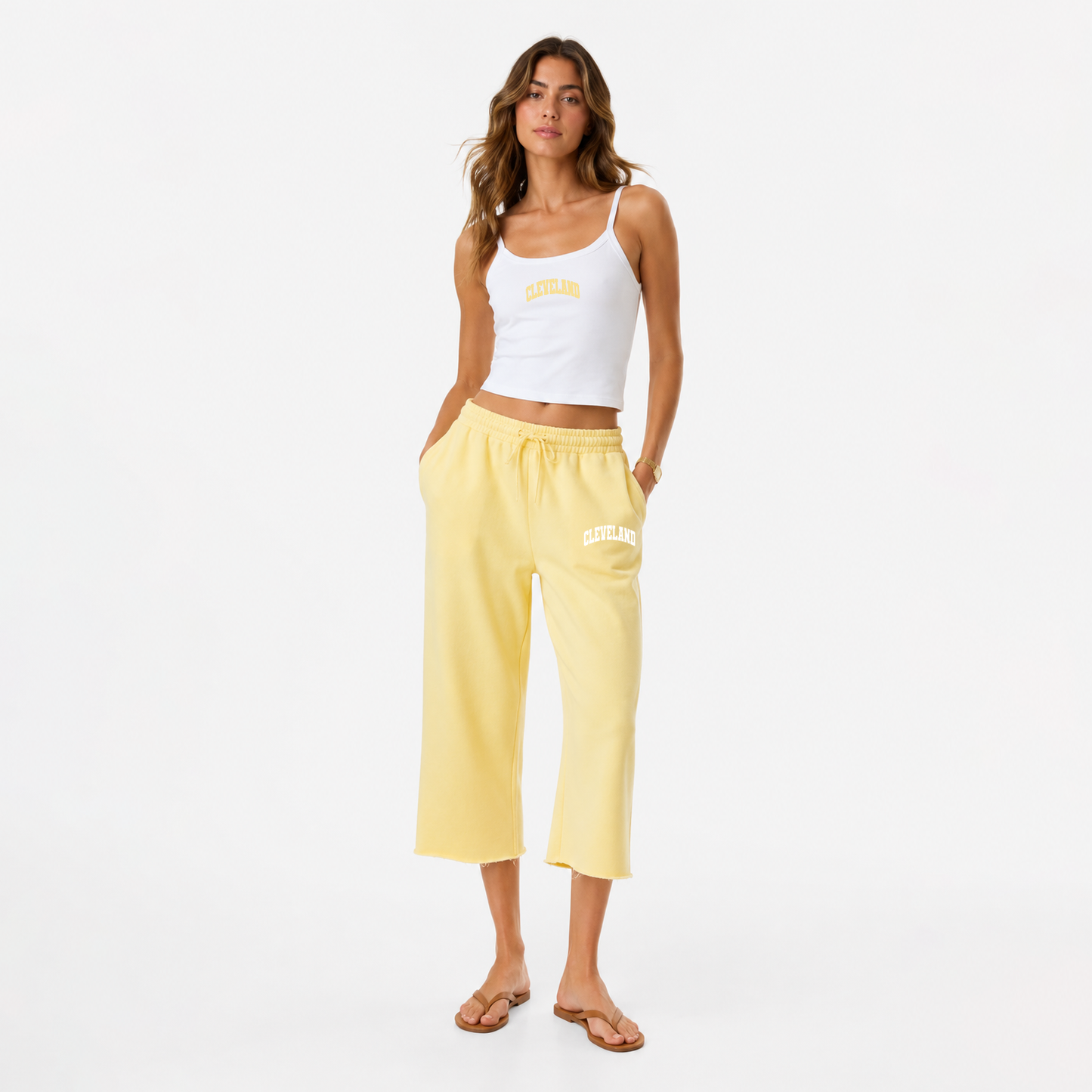 Cleveland Everyday Capri - Faded Yellow
