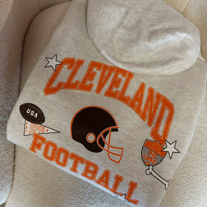 Cleveland Varsity Hoodie - Ash Gray