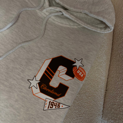Cleveland Varsity Hoodie - Ash Gray
