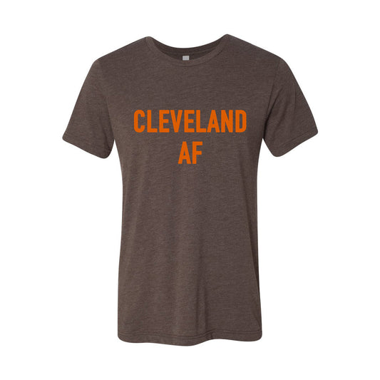 Cleveland AF T-shirt - Heather Brown