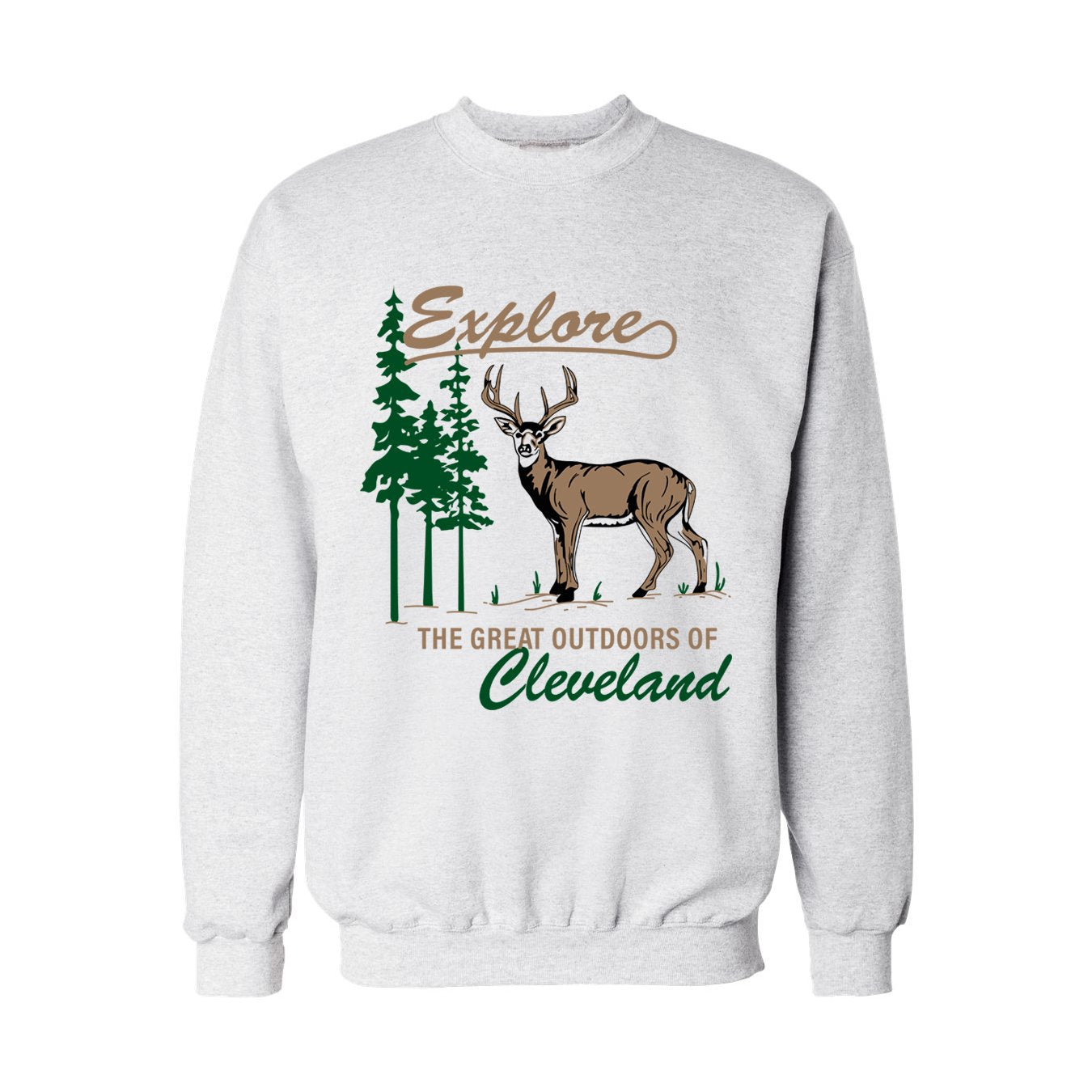 Explore Cleveland Crewneck Sweatshirt - Ash