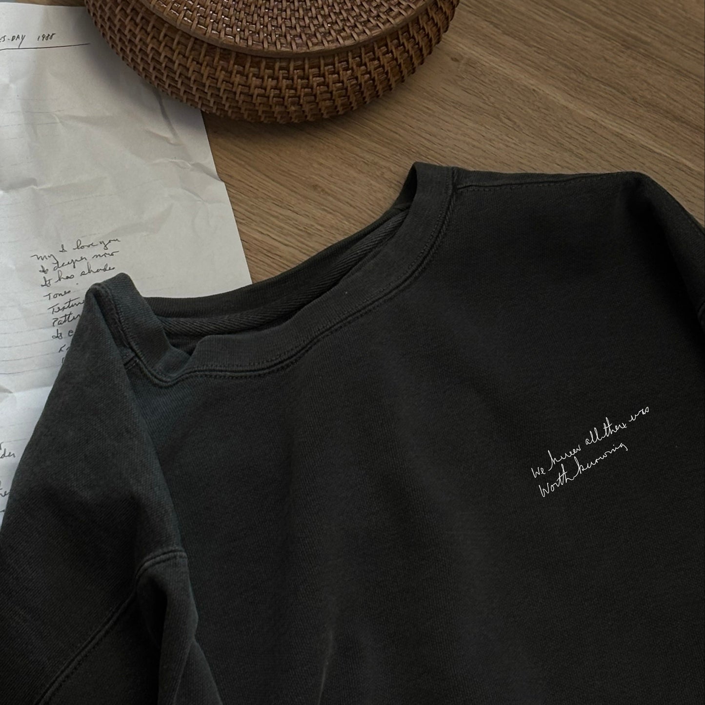 All There Was Worth Knowing Boxy Crewneck