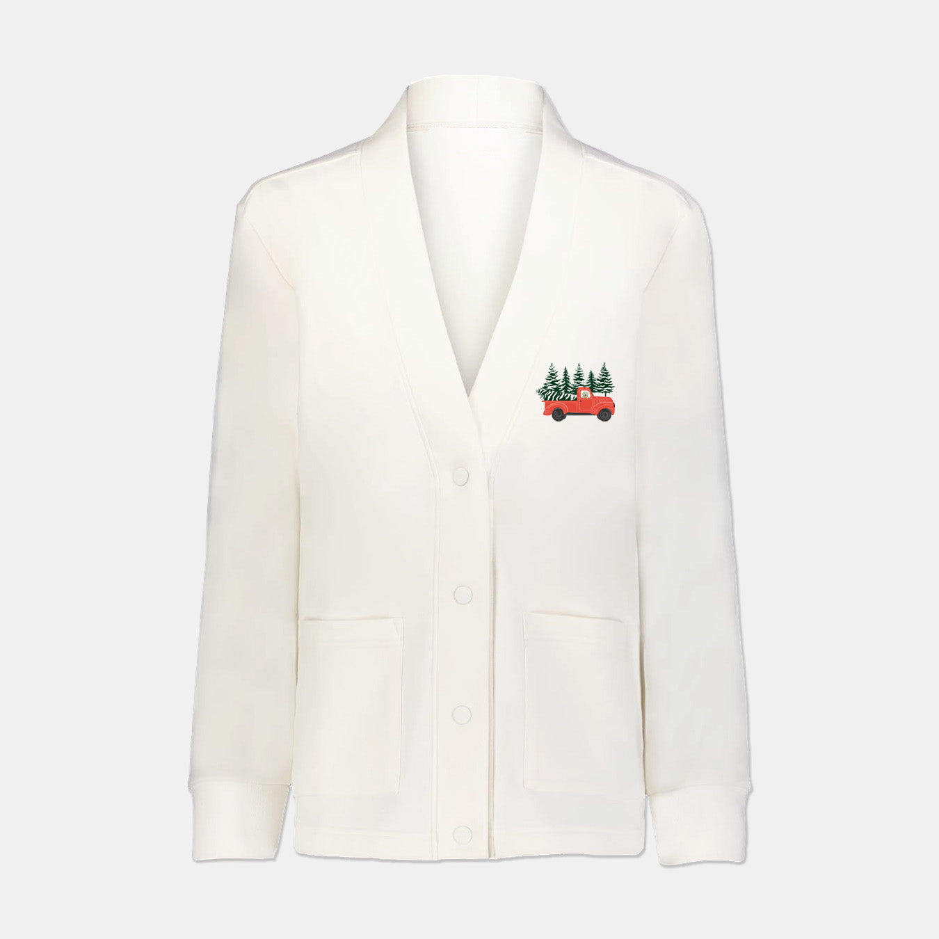 Golden Christmas Cardigan Sweatshirt