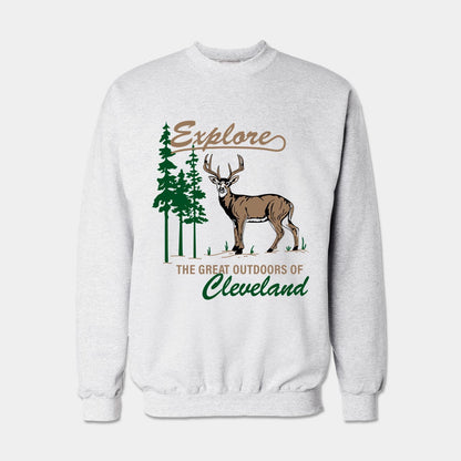 Explore Cleveland Crewneck Sweatshirt - Ash