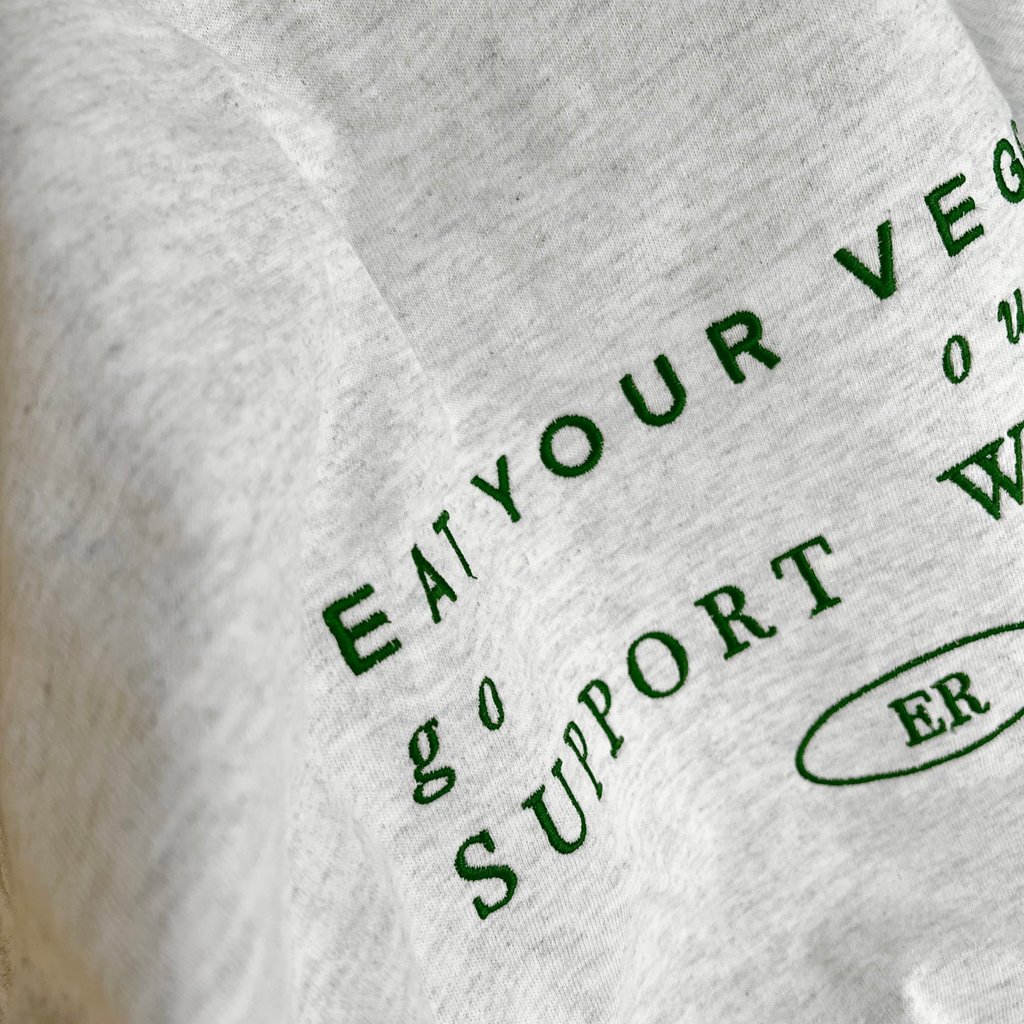 Eat Your Veggies Embroidered T-shirt