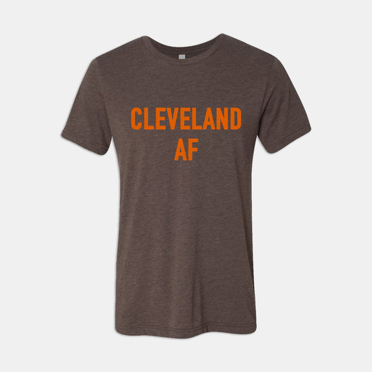 Cleveland AF T-shirt - Heather Brown