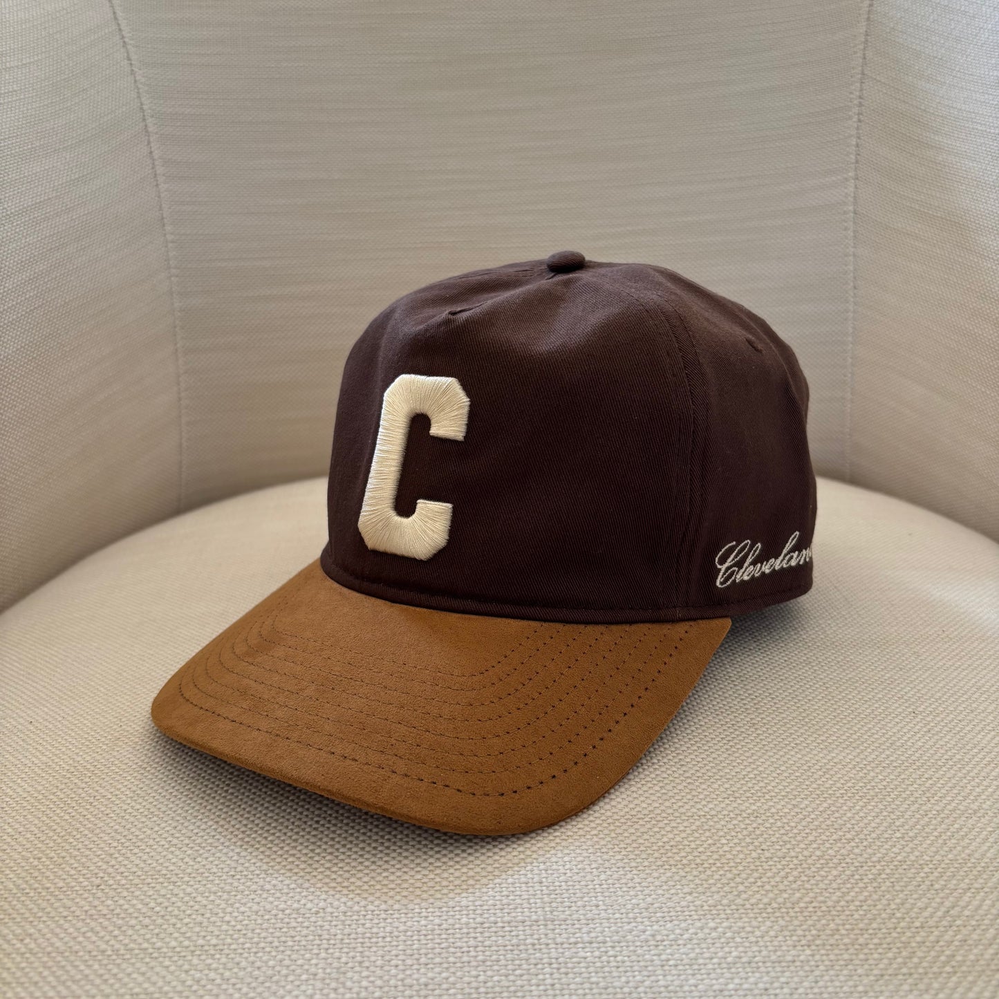 Cleveland "C" Hat with Suede Bill