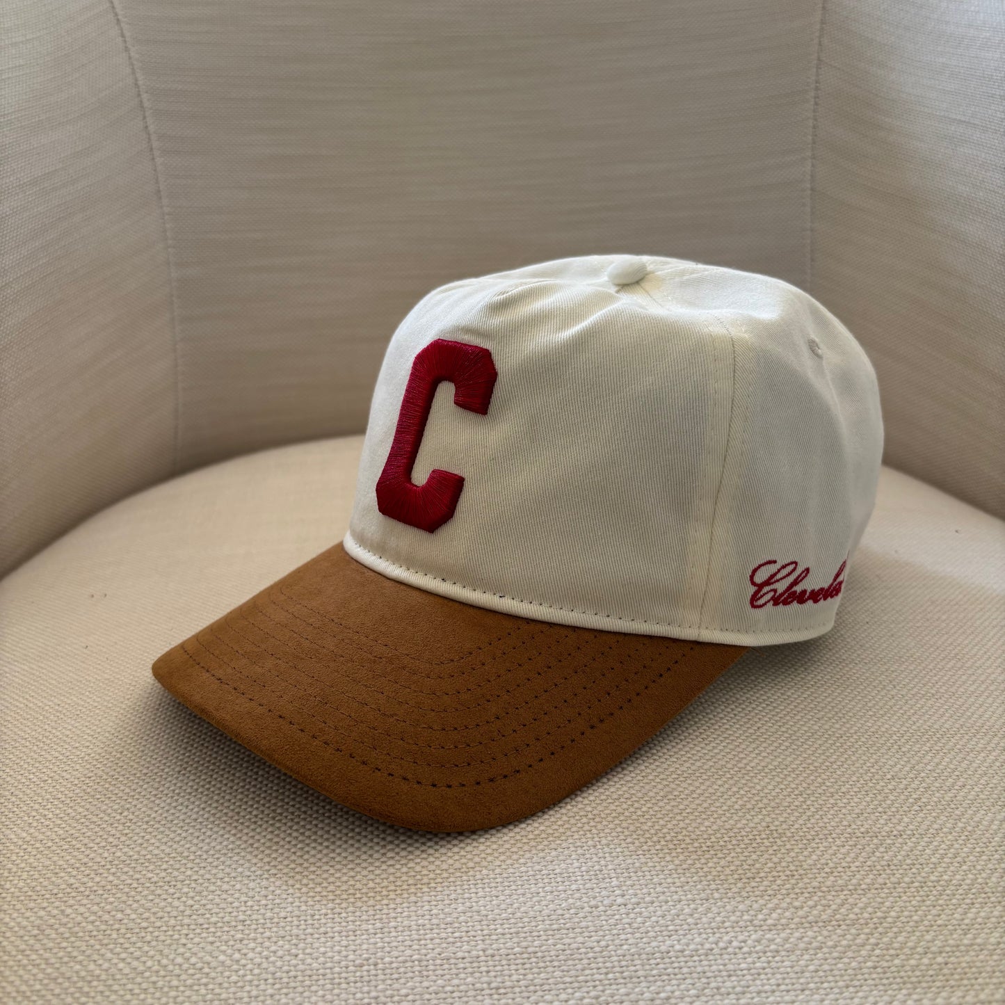 Cleveland "C" Hat with Suede Bill