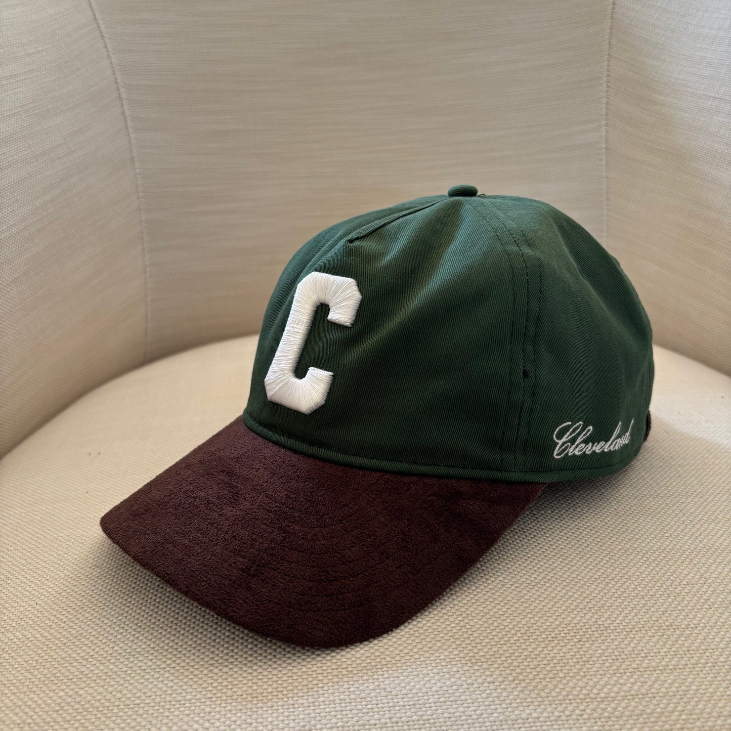 Cleveland "C" Hat with Suede Bill