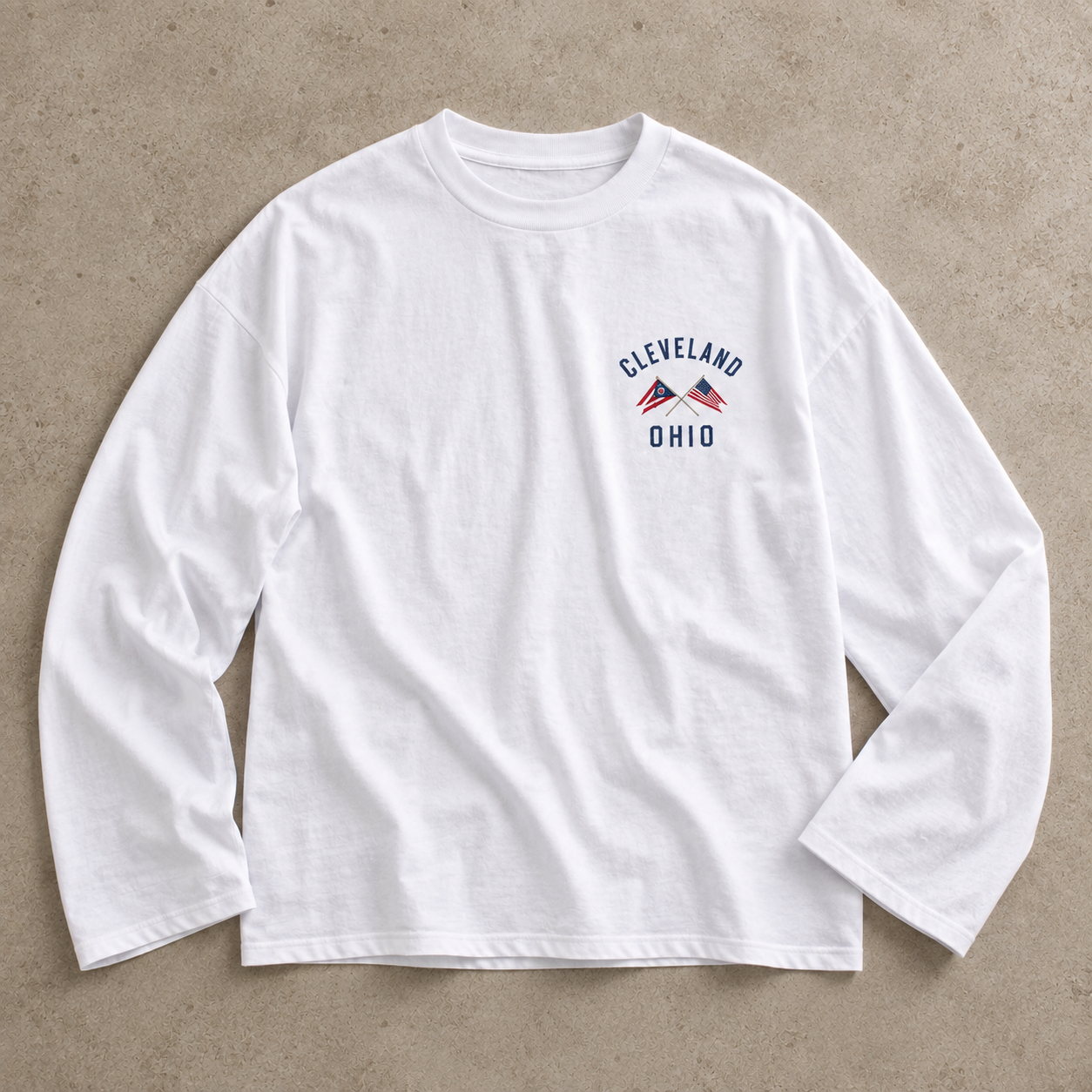 Cleveland Ohio Regatta Oversized Long Sleeve Tee