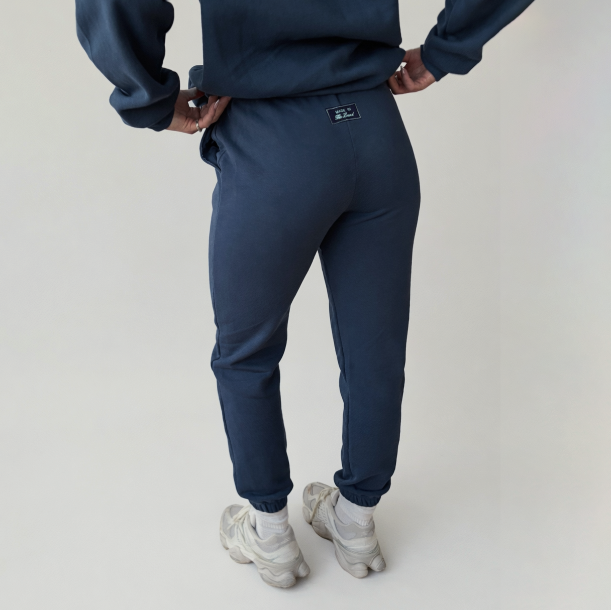 Made In The Land Wide Jogger Sweats - Ocean Blue