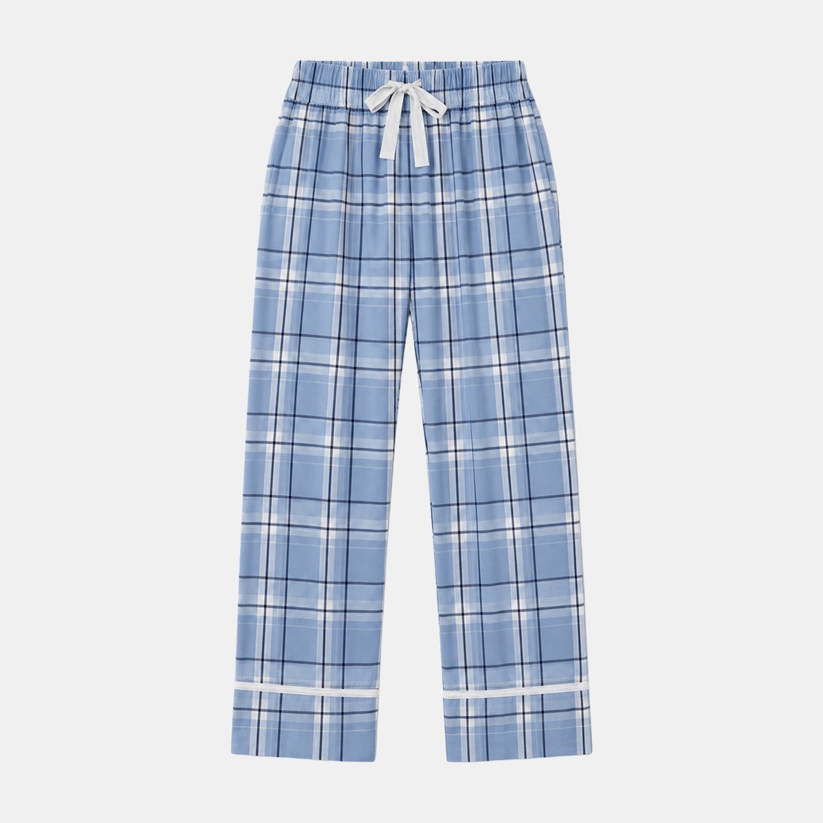 Plaid Pajama Bottoms - Sunday Blue