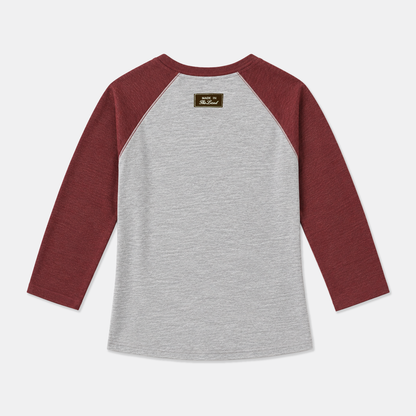 Weekend Raglan Tee - Faded Cherry
