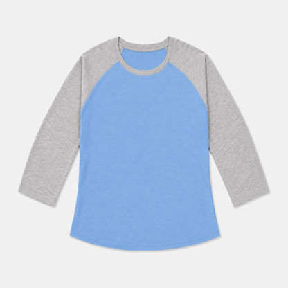 Weekend Raglan Tee - Sunday Blue