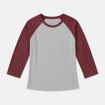 Weekend Raglan Tee - Faded Cherry